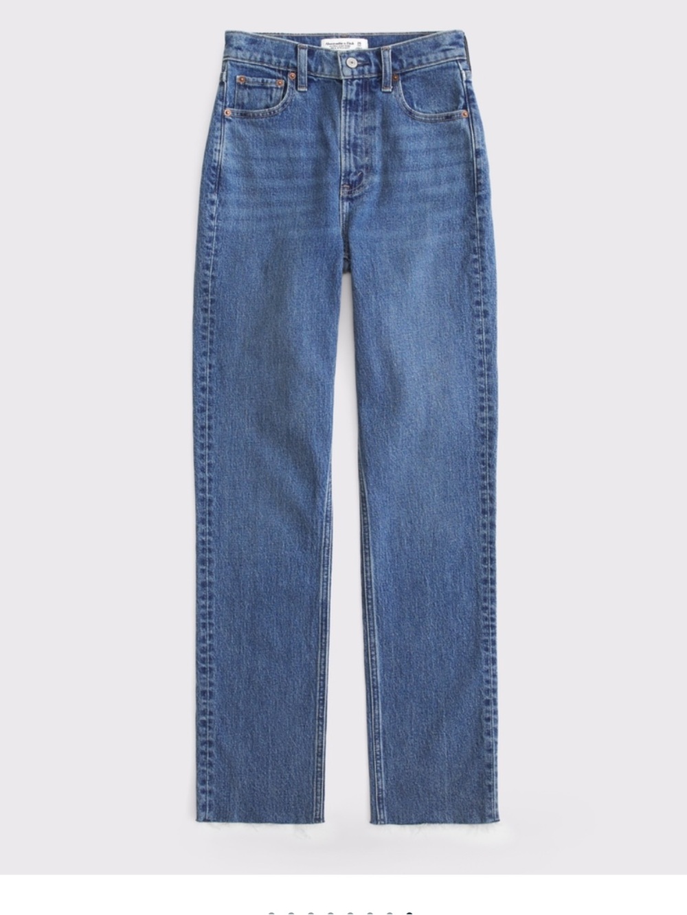 Abercrombie & Fitch Straight Leg Jeans - Medium Blue